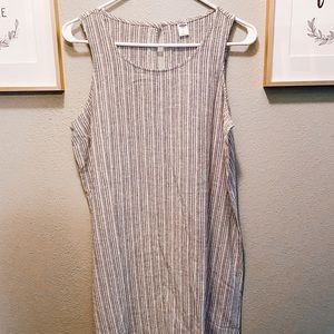 Old Navy Navy & White Striped Dress